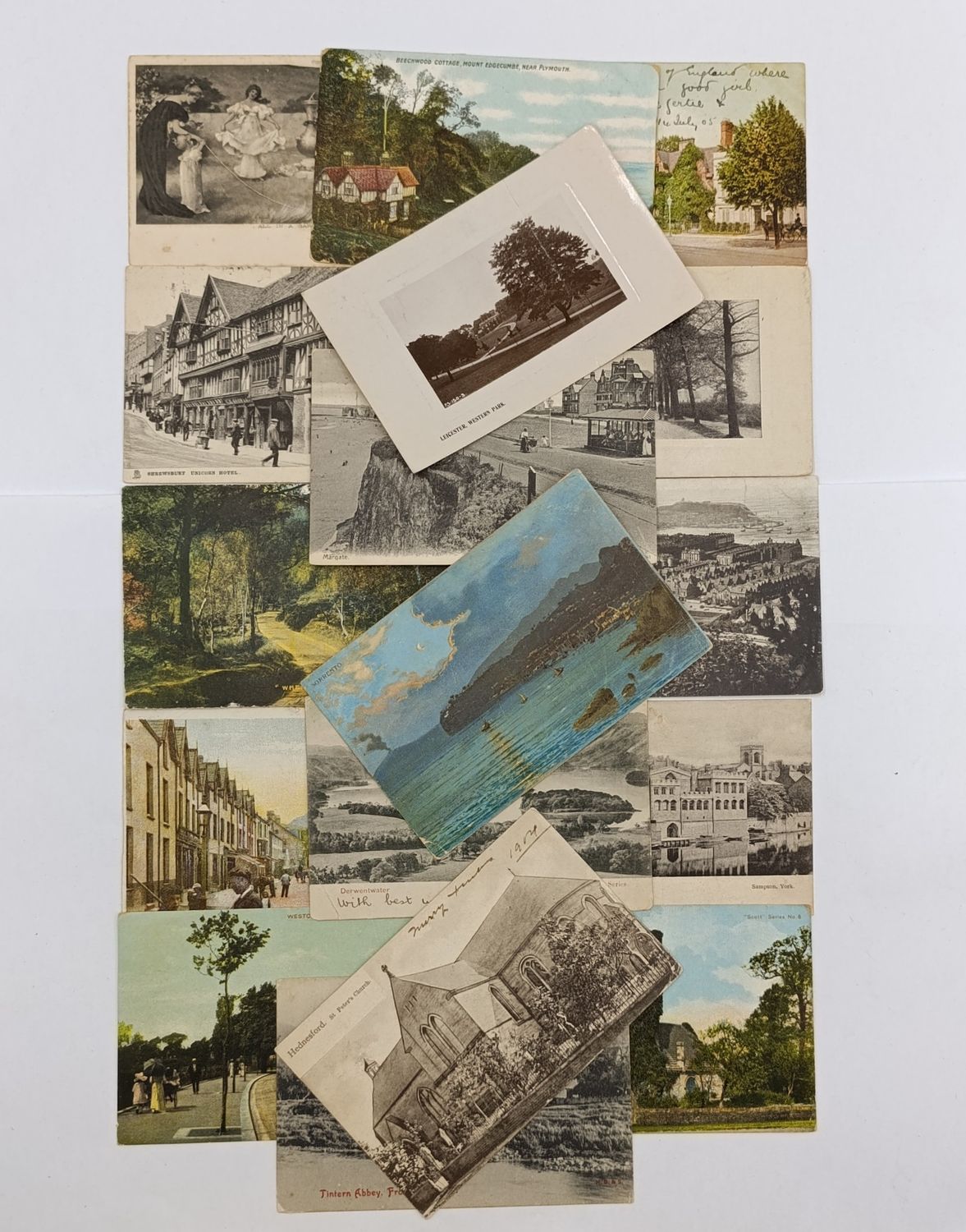 Lot of 30 Postcards posted Britain prior to 1910 - over a century old - to various countries