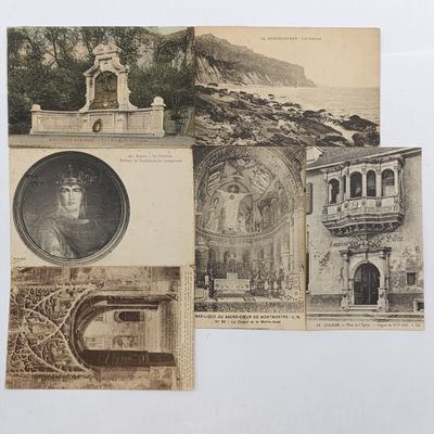 Lot of 6 Postcards posted over a century ago in France to various destinations