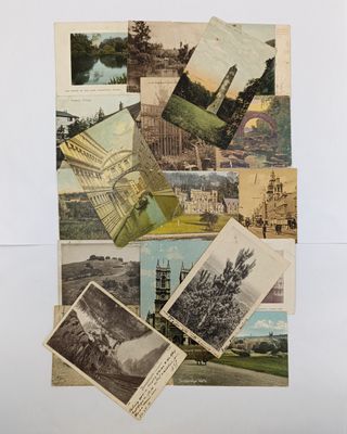 Lot of 18 Postcards used inside South Africa more than a century ago - all with stamps