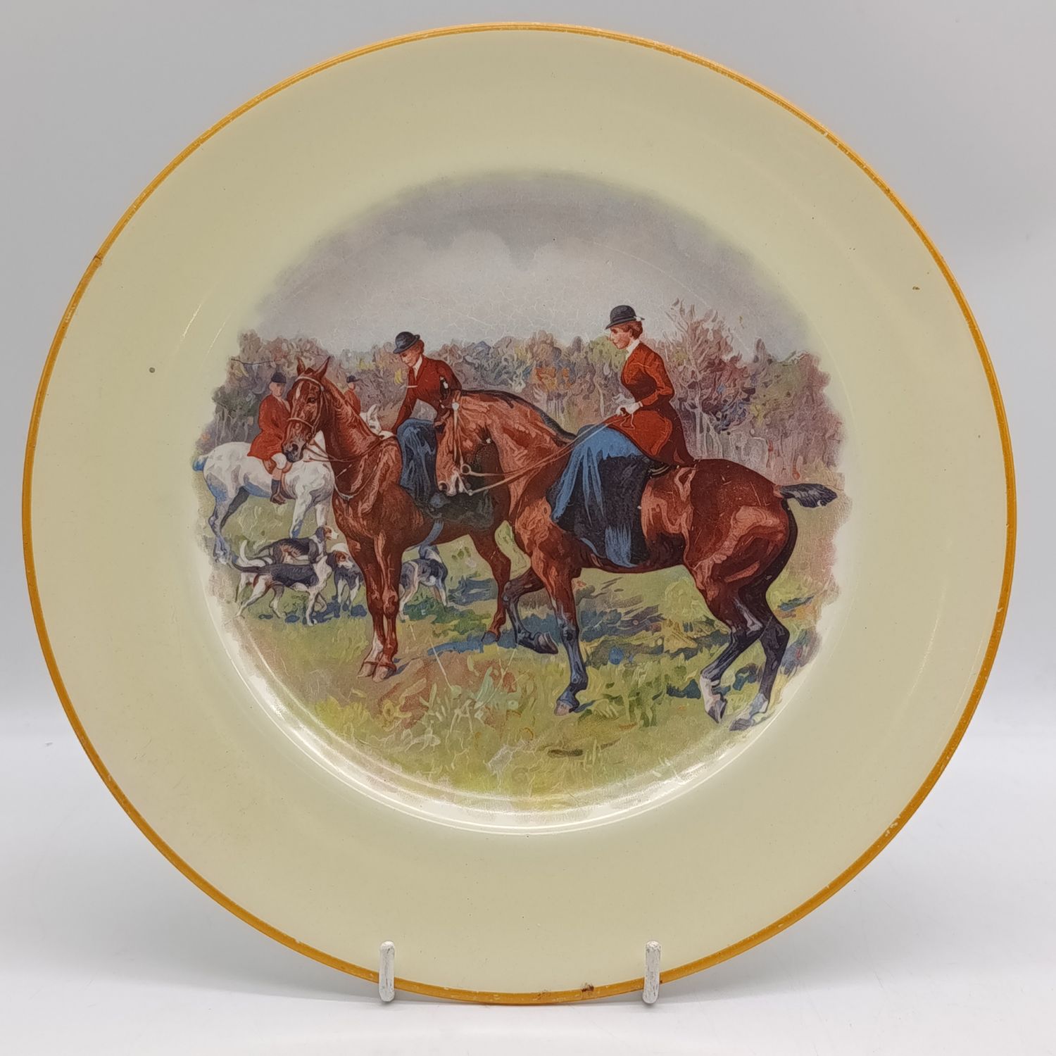 Vintage Johnson Brothers Pareek Fox hunting porcelain plate