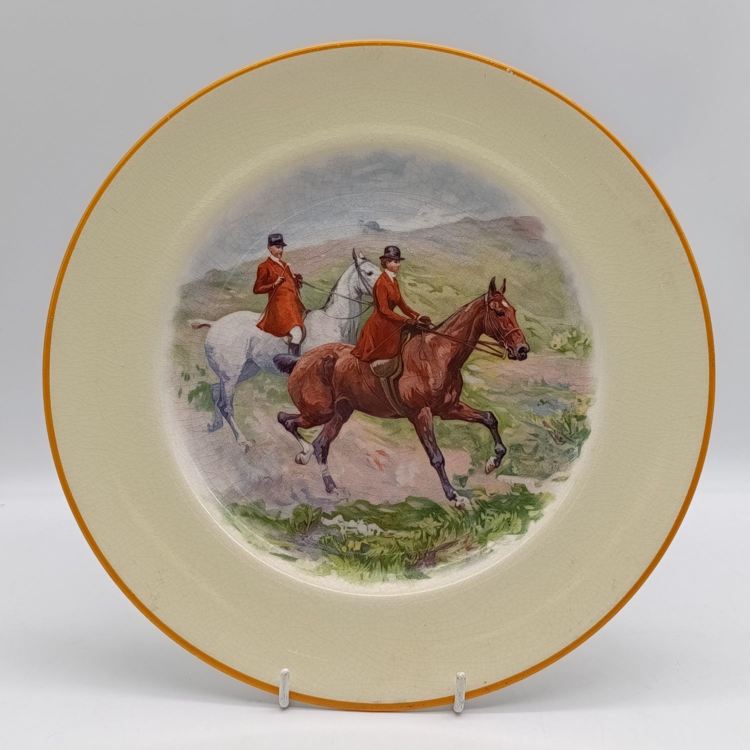 Vintage Johnson Brothers Pareek Fox hunting porcelain plate