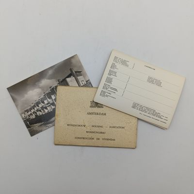 1950&#39;s set of Amsterdam postcards - housing