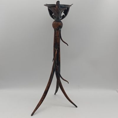 Antique style candle holder