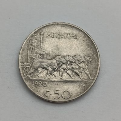 Italy 1920 Fifty centimos AU