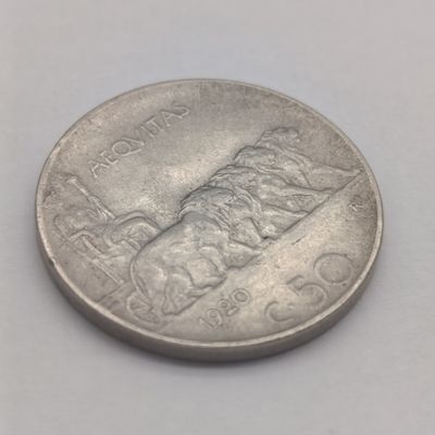 Italy 1920 Fifty centimos AU