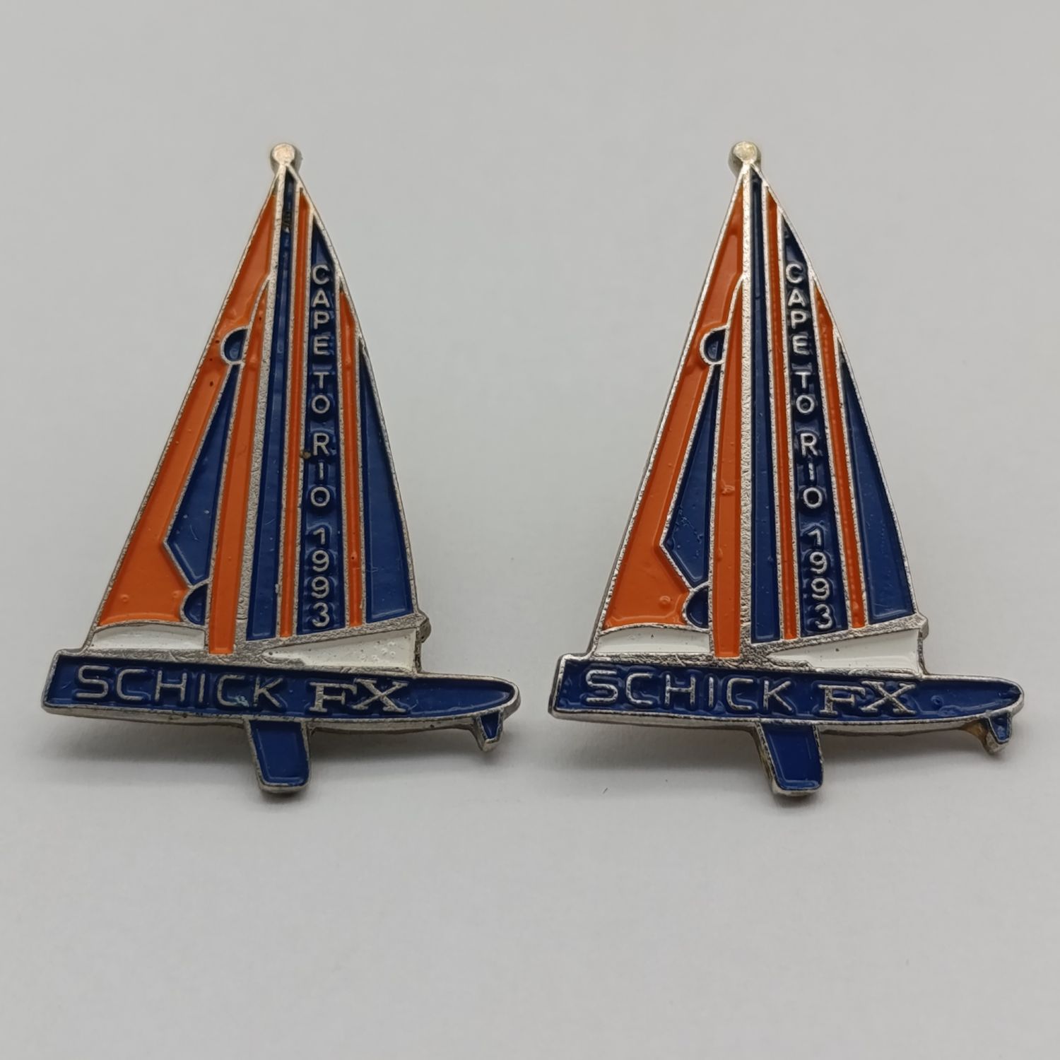 Pair of 1993 Cape to R10 Lapel badges