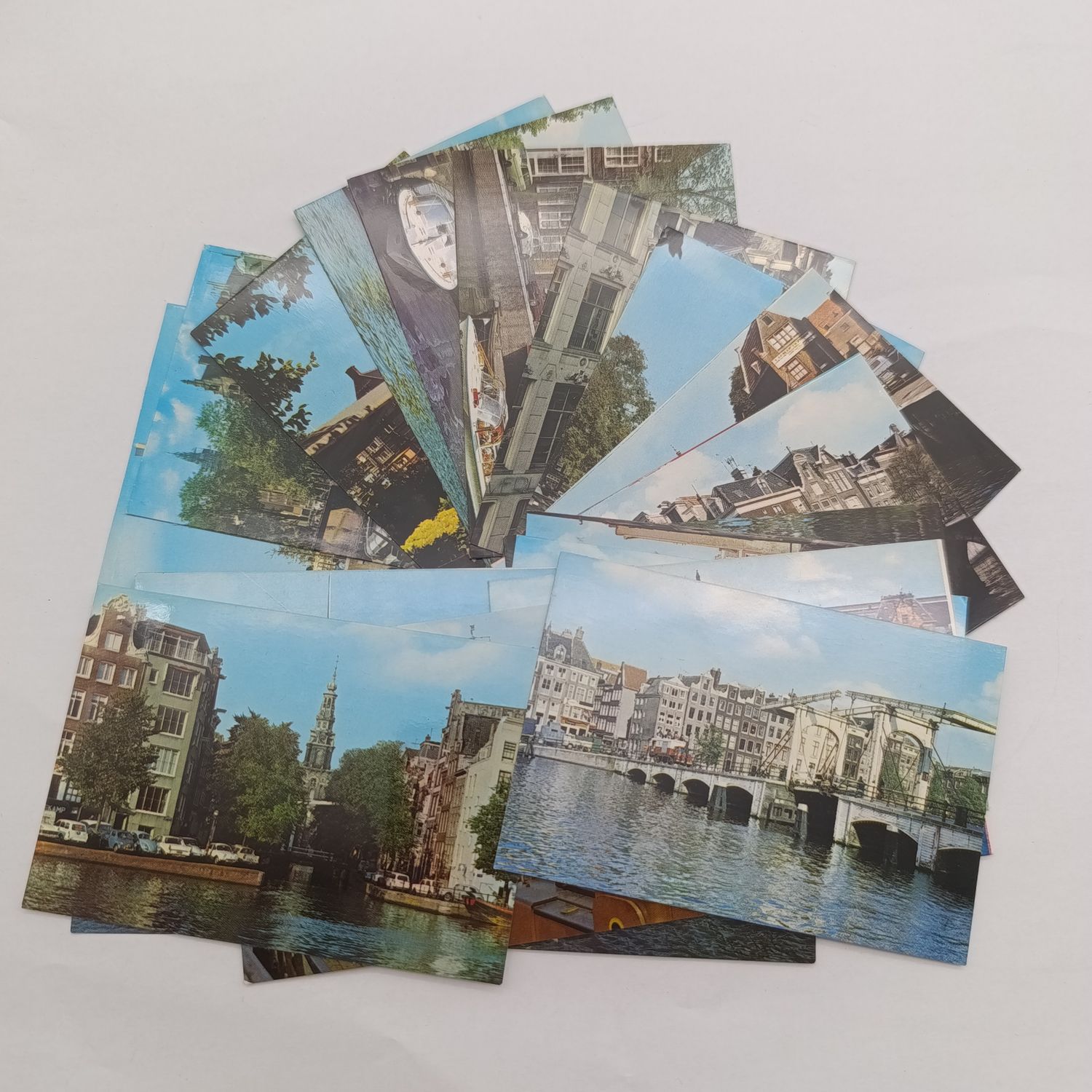 Lot of 20 Amsterdam mini postcards - 1950&#39;s