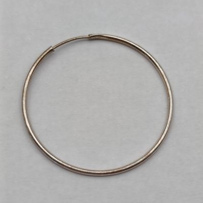 Pair of sterling silver hoop earrings