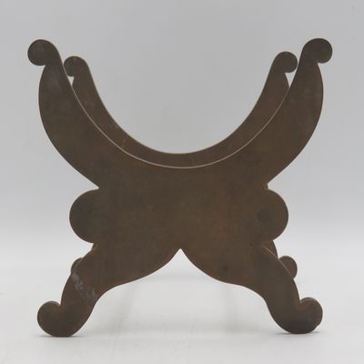 Antique brass bottle stand