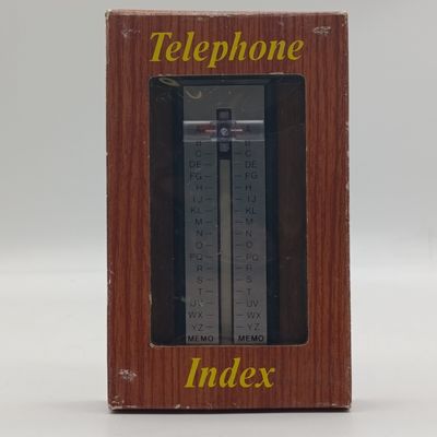 Vintage telephone index booklet holder in original box