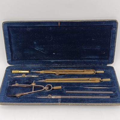 Vintage Technical drawing utensil set