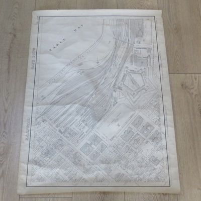 1932 Surveyor General map of Cape Town and Table Bay - size 105 x 76cm