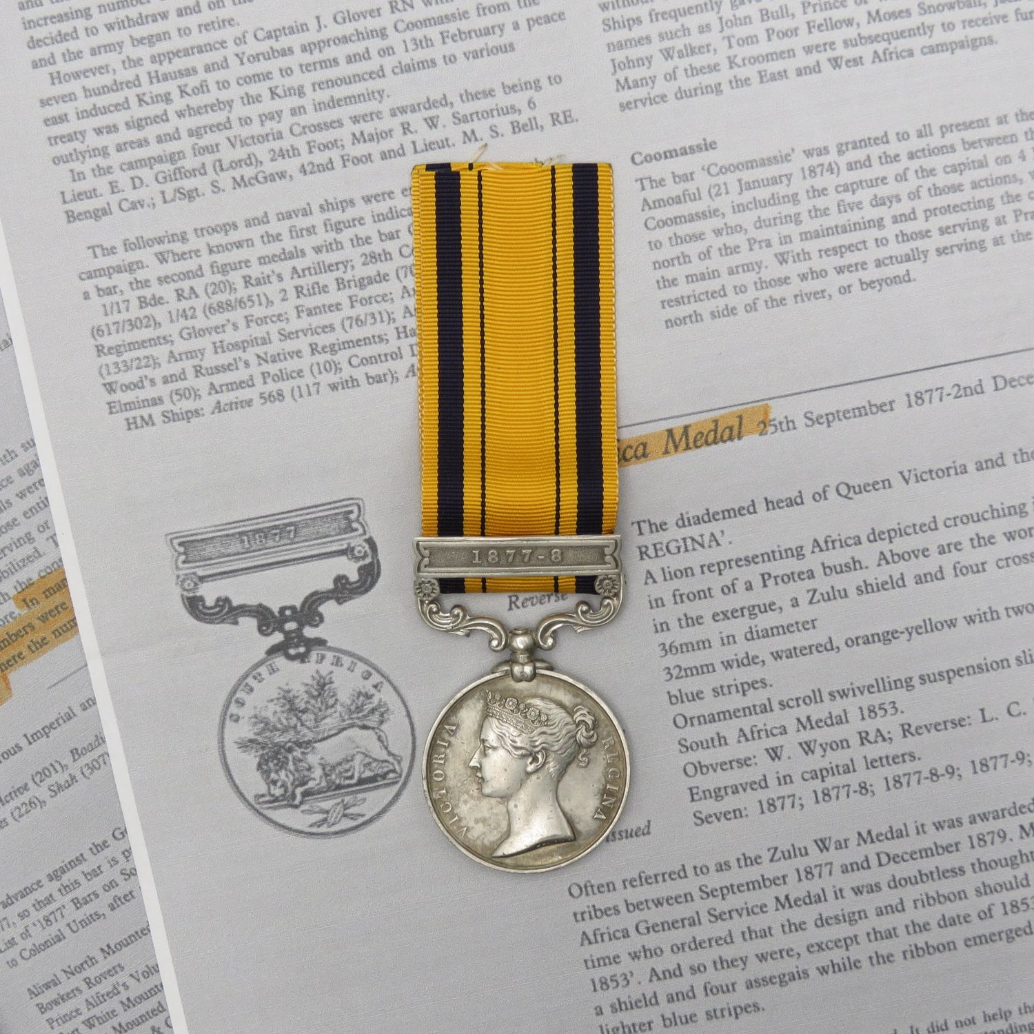 Anglo Zulu War 1877-88 medal issued to Pte. N. Bovula of Tshumie Native Levy - This is one of only 12 medals to exist to this unit - 153 issued and 141 returned to Woolwich mint