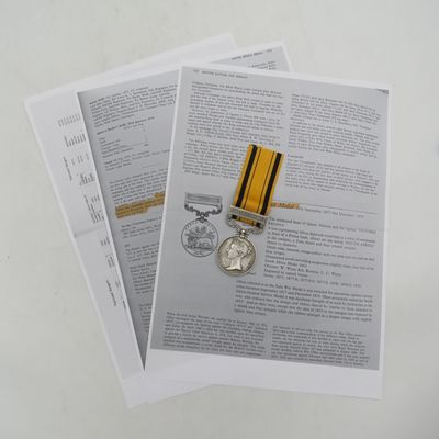 Anglo Zulu War 1877-88 medal issued to Pte. N. Bovula of Tshumie Native Levy - This is one of only 12 medals to exist to this unit - 153 issued and 141 returned to Woolwich mint