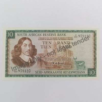 TW de Jongh First issue R10 banknote uncirculated