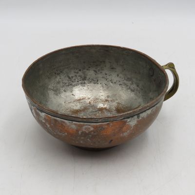 Antique Copper cup with brass handle