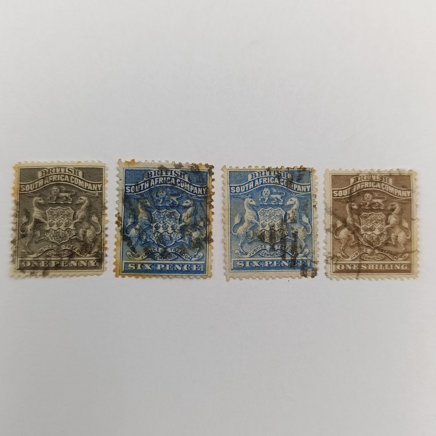 BSA Company SACC 1, 2, 3, 4 Stamps all used