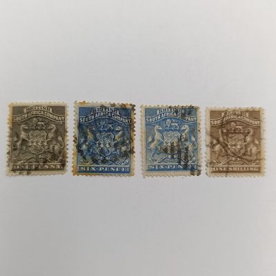 BSA Company SACC 1, 2, 3, 4 Stamps all used