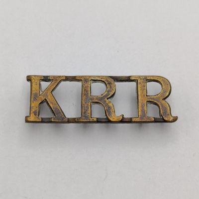 King&#39;s Royal Rifle Corps shoulder title