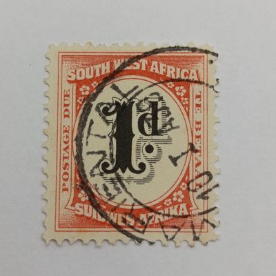 South West Africa Lot of 4 postage due stamps - used - SACC 47, 48, 49, 50