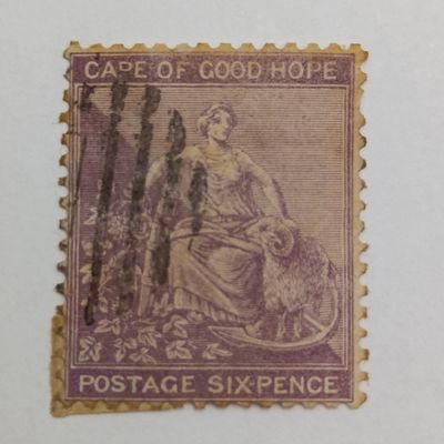 Cape of Good Hope Lot of 4 sixpence stamps in different shades of purple