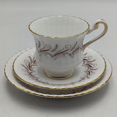 Vintage Paragon Harmony porcelain coffee trio