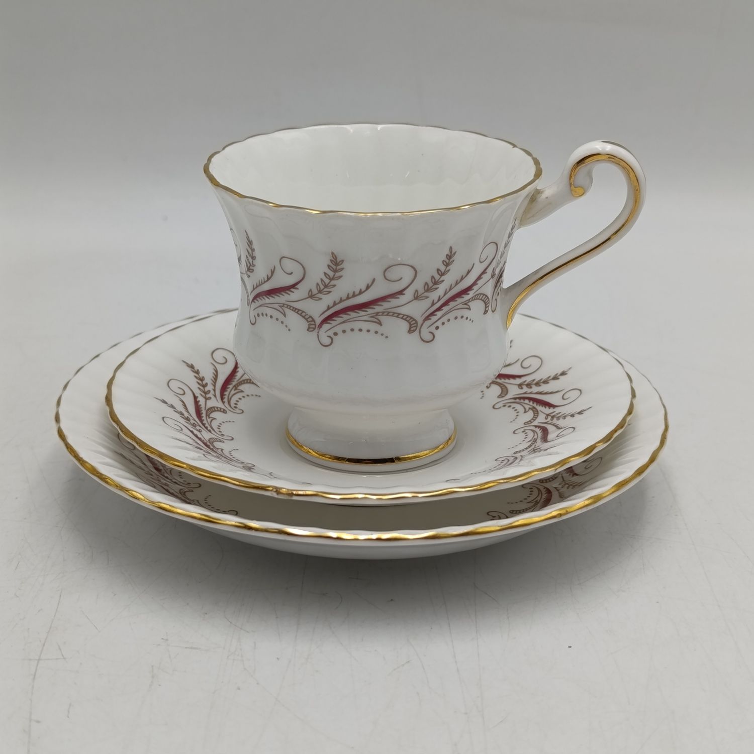 Vintage Paragon Harmony porcelain coffee trio