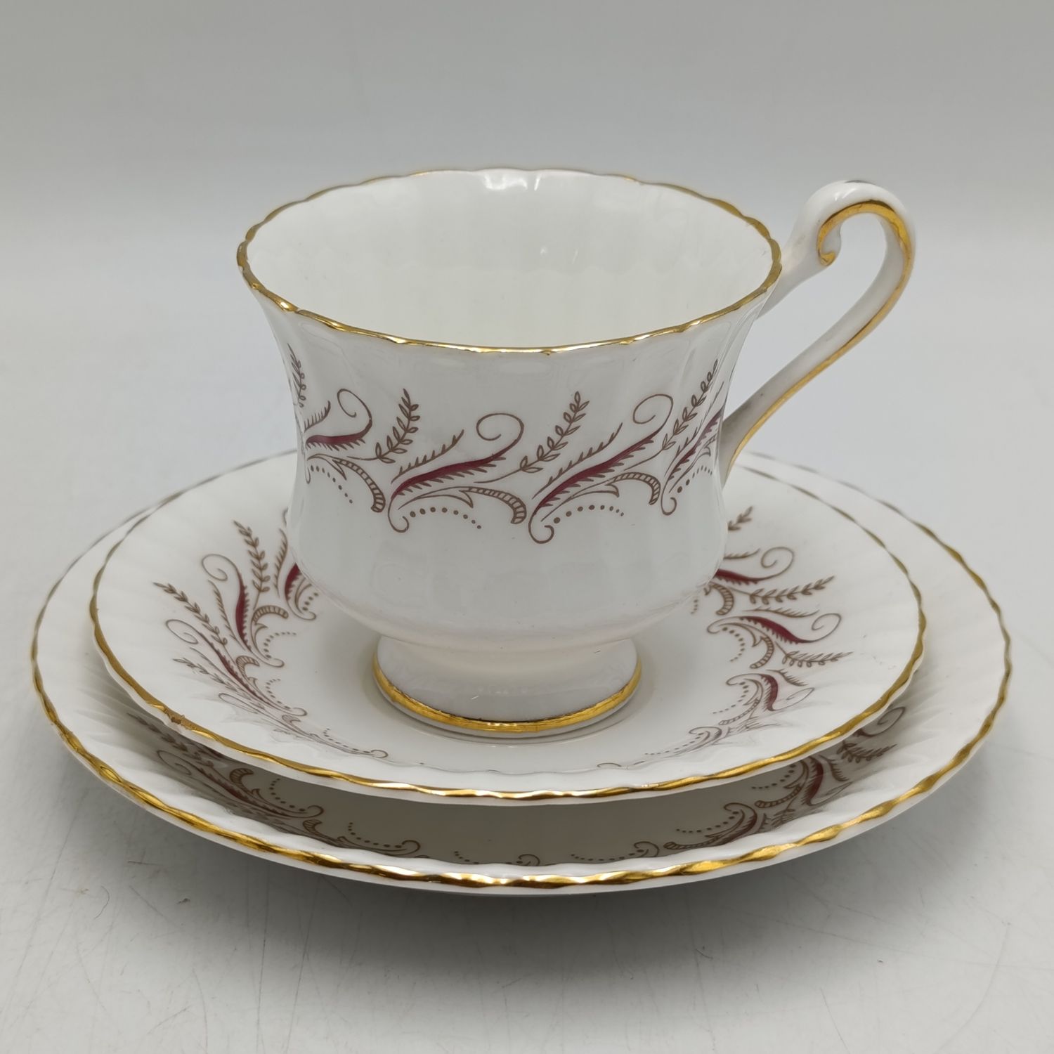 Vintage Paragon Harmony porcelain coffee trio