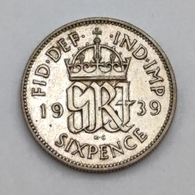 Great Britain 1939 Sixpence - AU