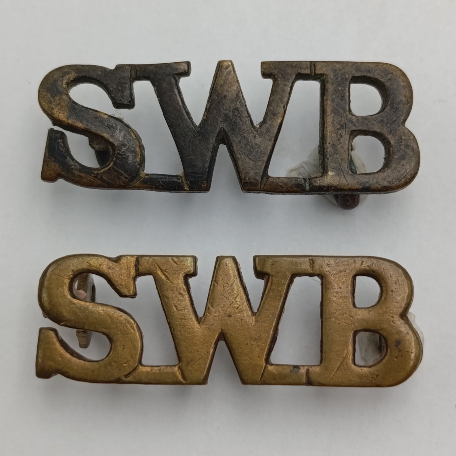 Lot of 2 South Wales Borderers shoulder titles