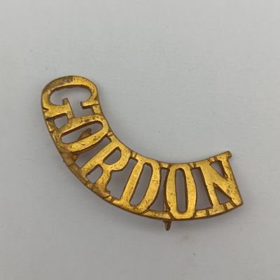 WW1 Gordon Highlanders shoulder title