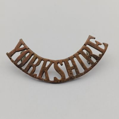 British Yorkshire regiment shoulder title