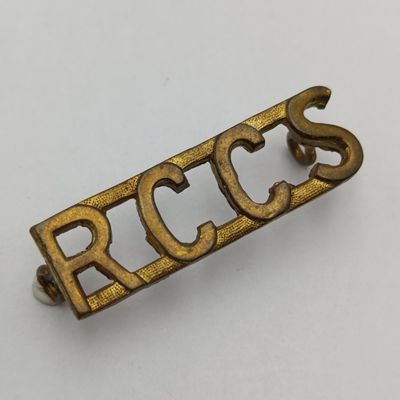 Royal Canadian Corps of signals WW2 period shoulder title