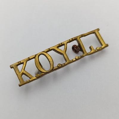 King's Own Yorkshire Light Infantry shoulder title
