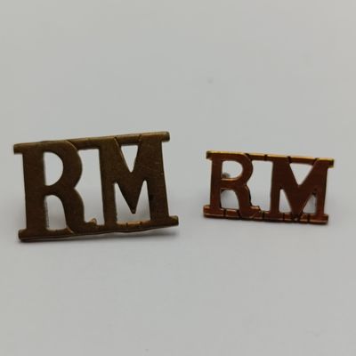 Lot of 2 British Royal Marines shoulder titles