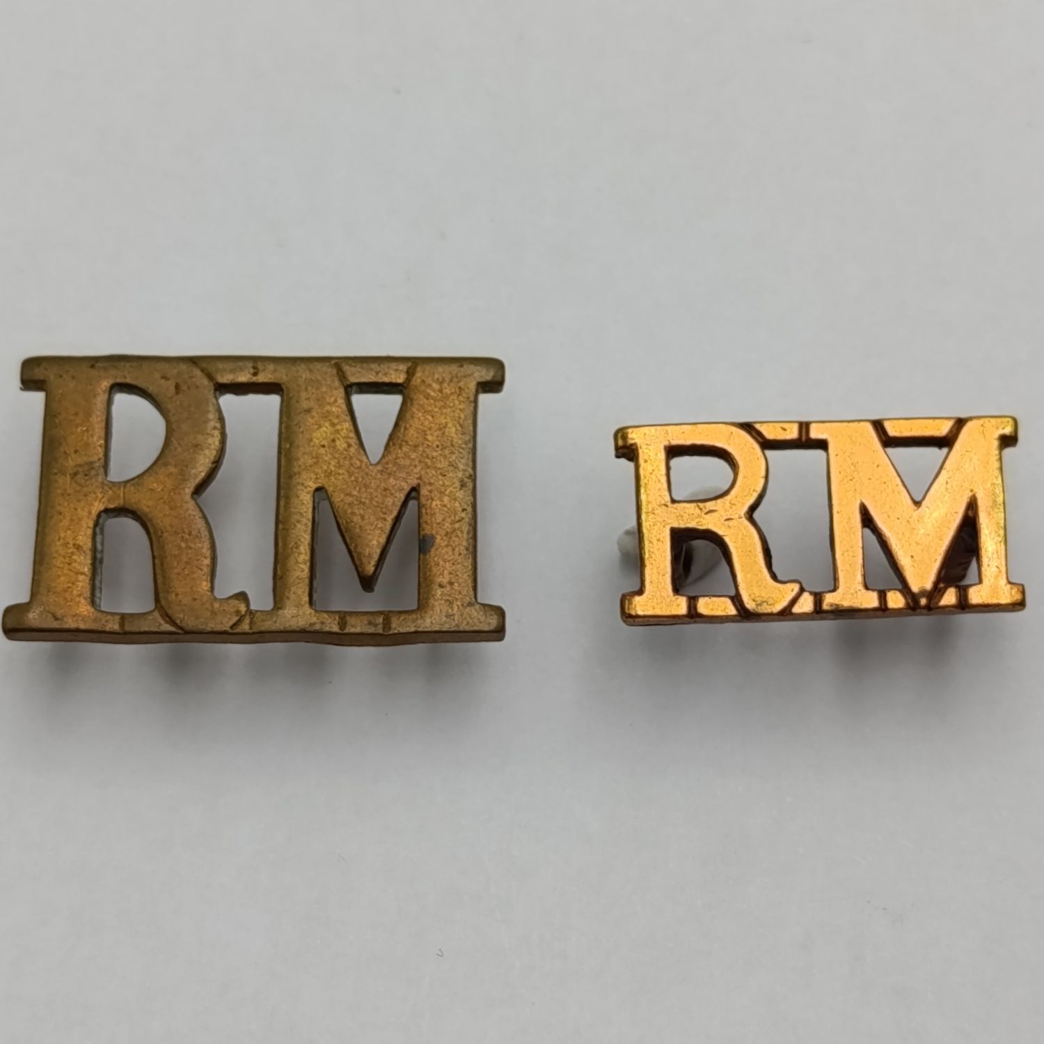 Lot of 2 British Royal Marines shoulder titles