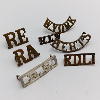 Lot of 7 Military shoulder titles