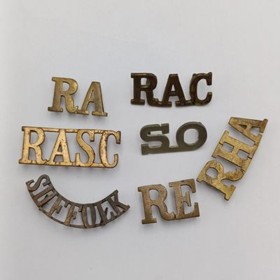 Lot of 7 Military shoulder titles