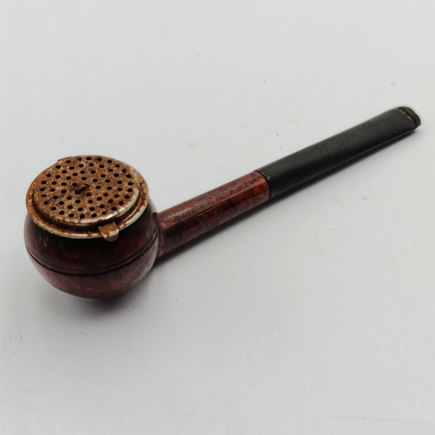 Vintage R.S.W. Briar wood straight smoking pipe