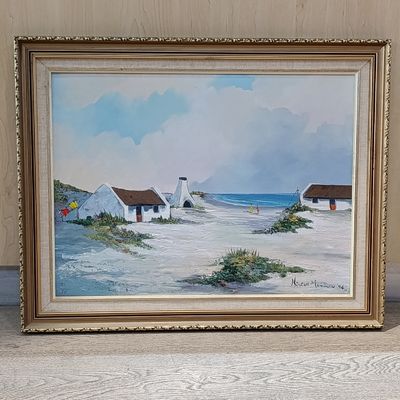 Helena Mommen Beach House oil painting - See sizes in description