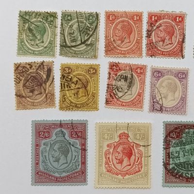 Nyasaland Protectorate 1913 used set - 18 stamps to one Pound