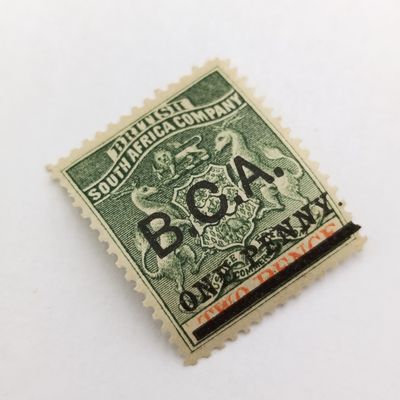 BSA Company Two pence stamp overprinted BCA one penny MH