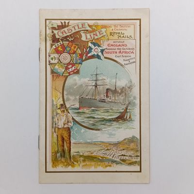 1900 Program for a trip on the &quot;Kinfauns Castle&quot; - Passenger list England to South Africa during the Boer War