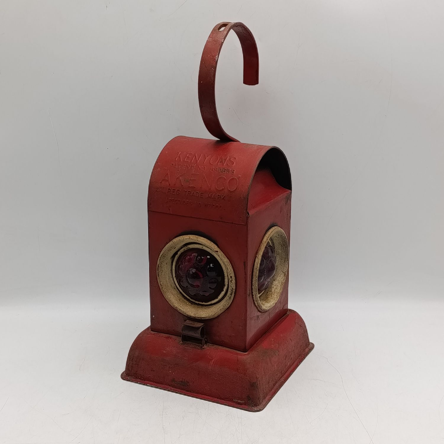 Vintage Kenyons Akenco railway signal lamp