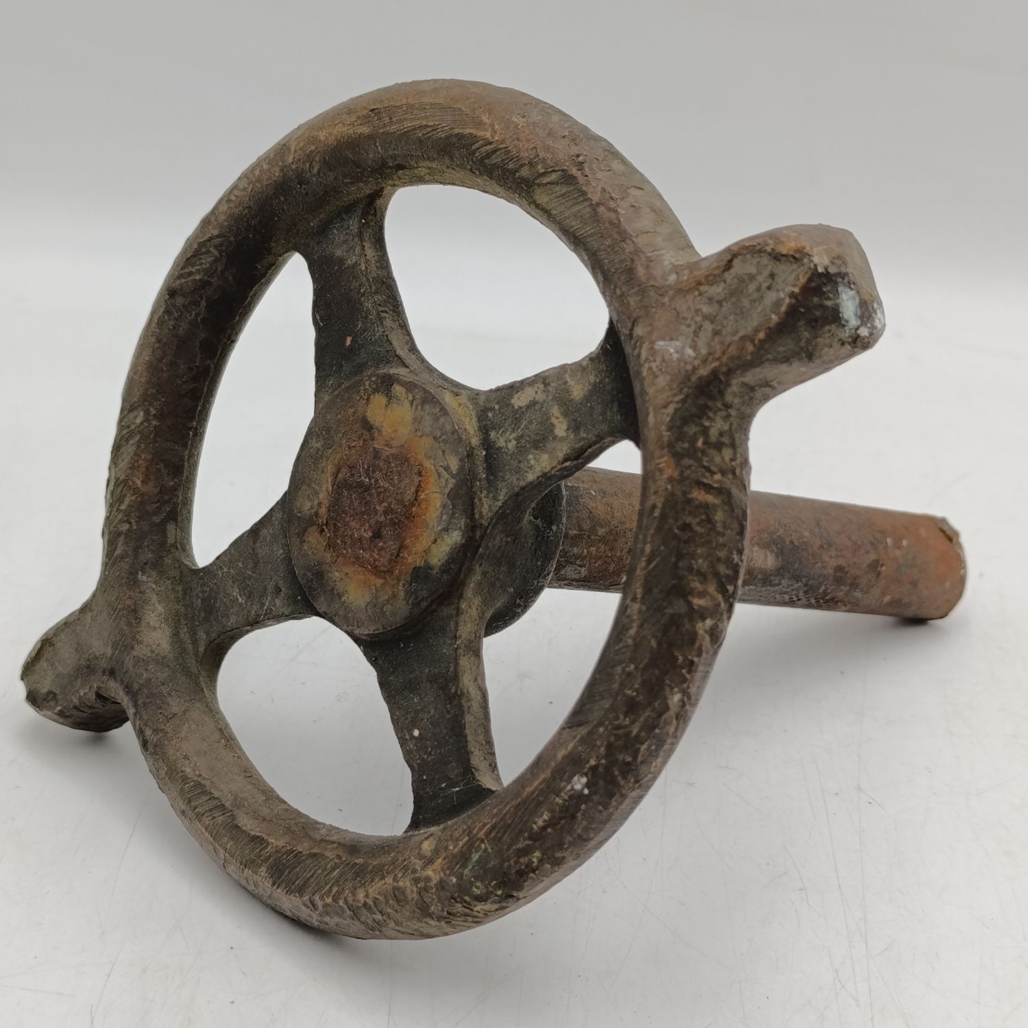 Vintage SA Railways brass handwheel