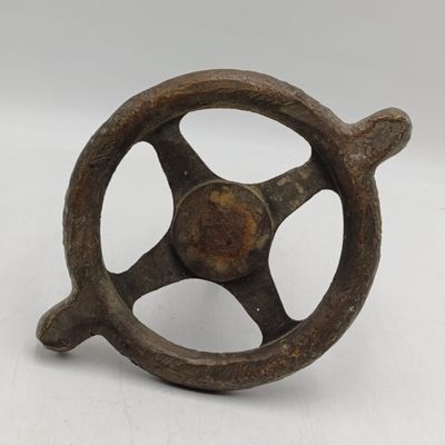 Vintage SA Railways brass handwheel