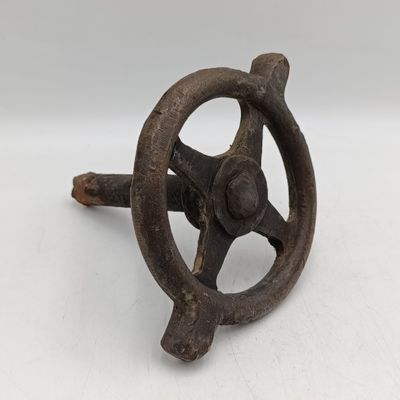 Vintage SA Railways brass handwheel