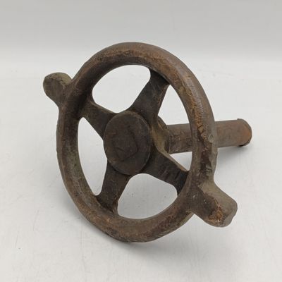 Vintage SA Railways brass valve handwheel