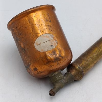 Vintage Rega copper and brass poison spray pump