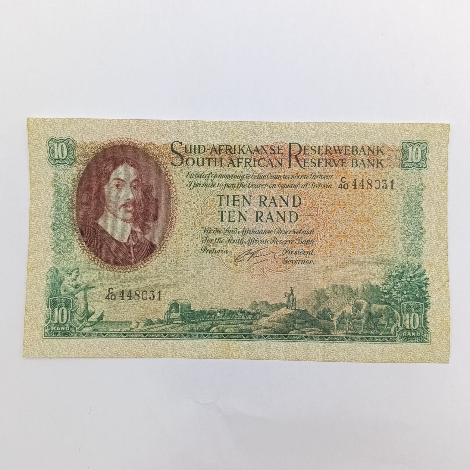 South Africa Ten Rand Rissik First issue XF